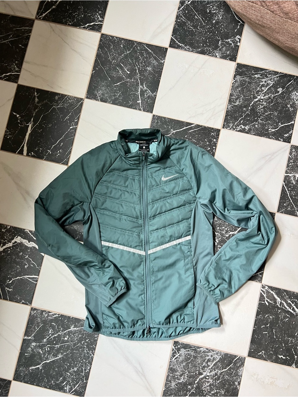 Nike Aeroloft Women's Teal Performance Quilted Windbreaker Jacket